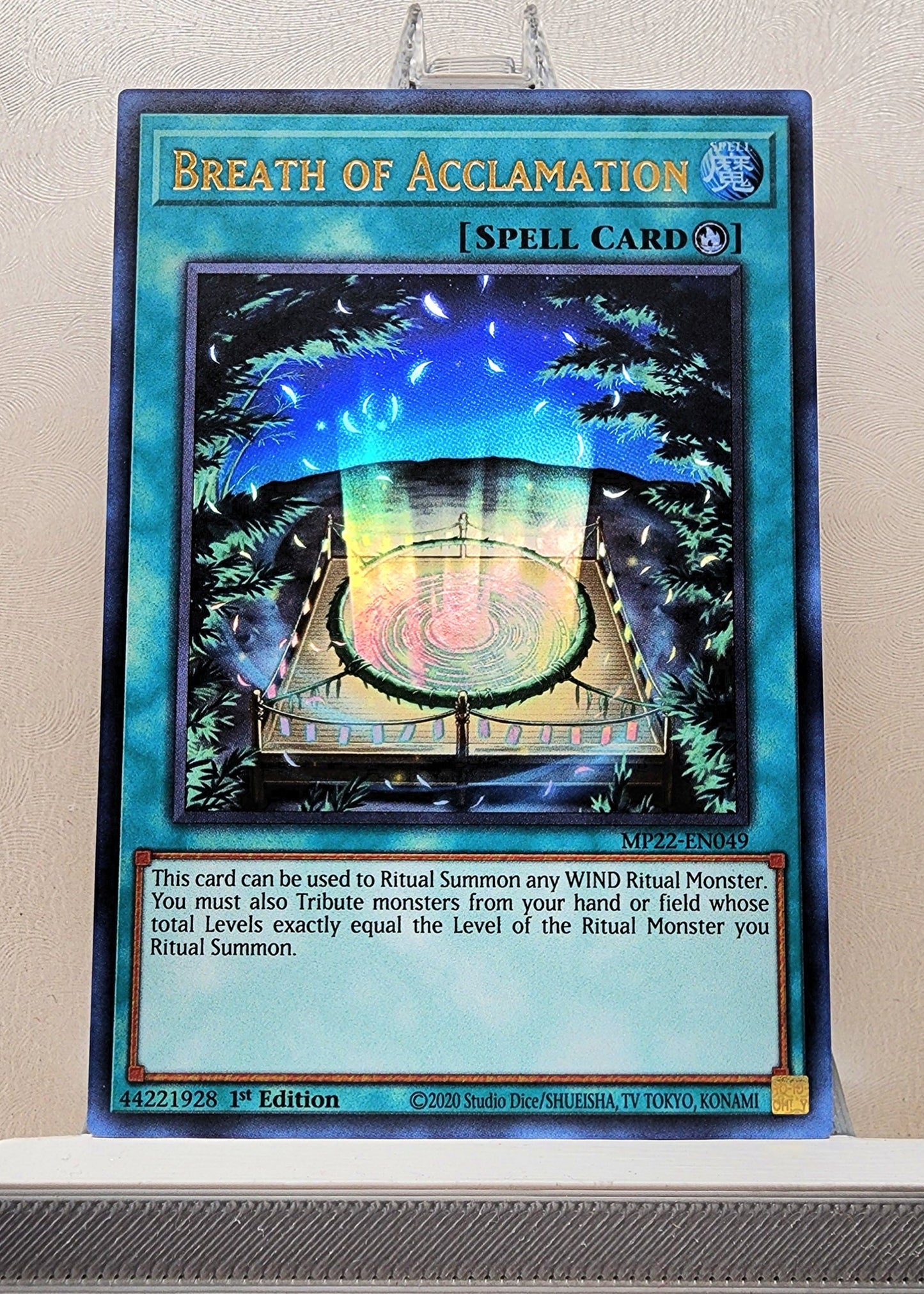 Yugioh! 1x Breath of Acclamation (MP22 - Ultra Rare) 1st Edition