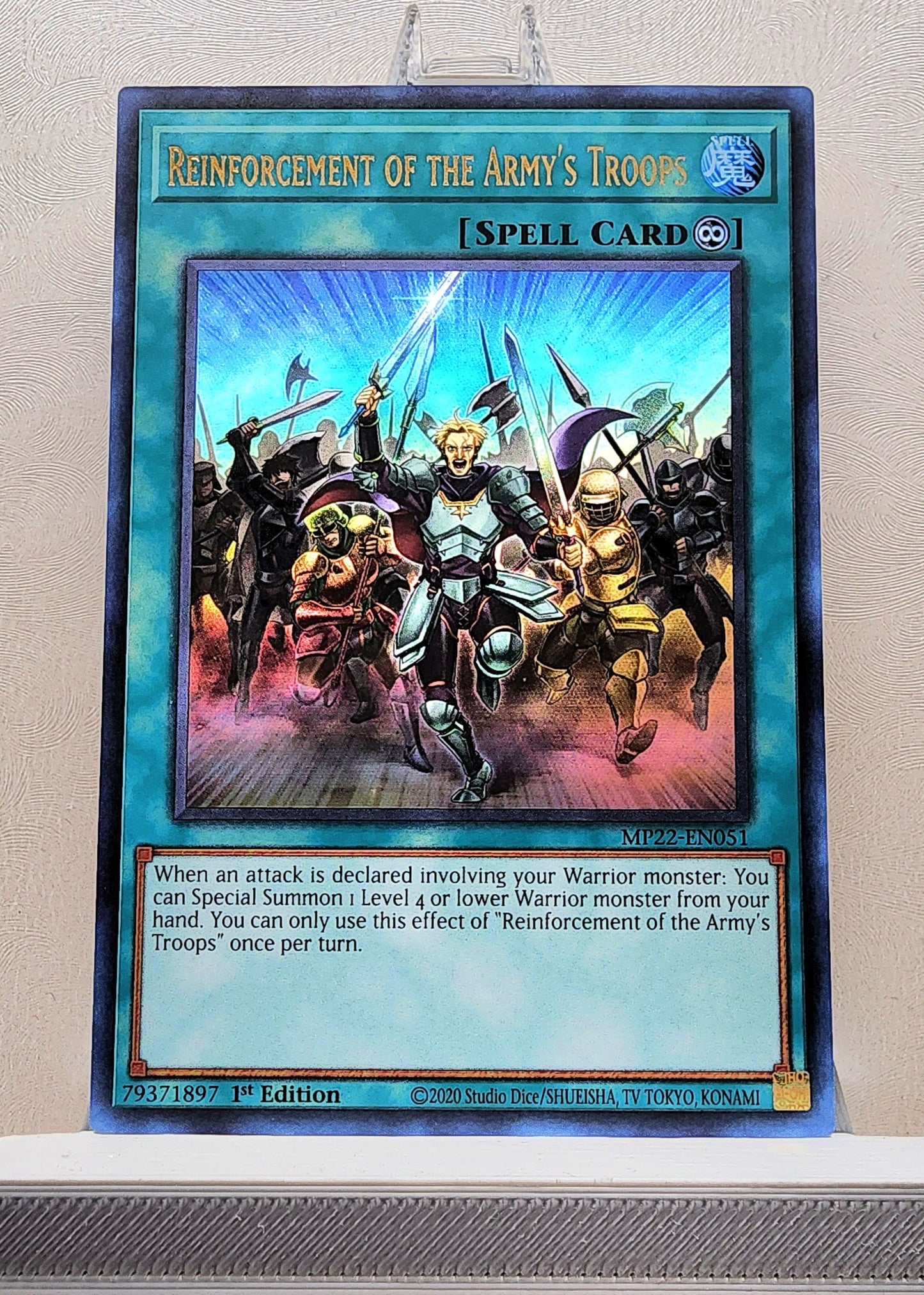 Yugioh! 1x Reinforcement of the Army's Troops (MP22 - Ultra Rare) 1st Edition