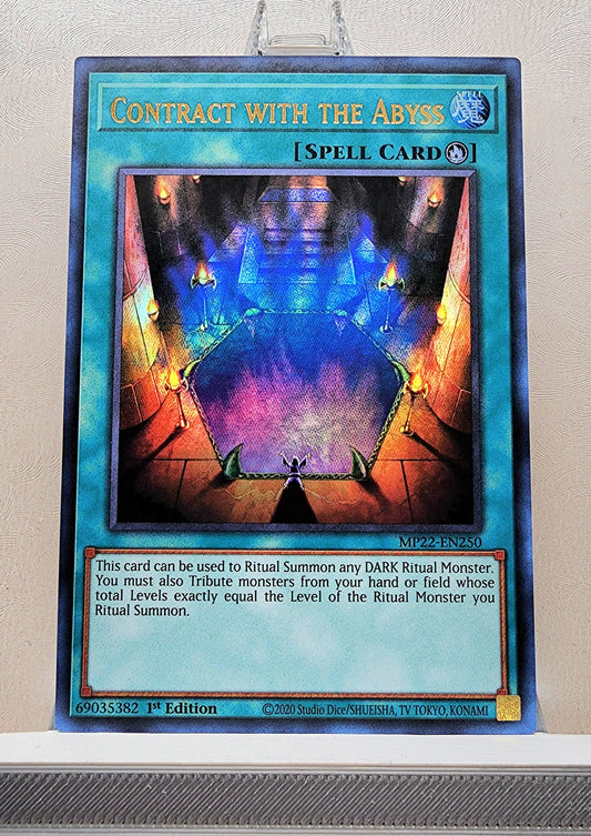 Yugioh! 1x Contract with the Abyss (MP22 - Ultra Rare) 1st Edition