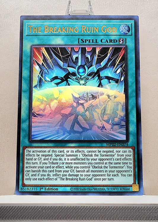 Yugioh! 1x The Breaking Ruin God (MP22 - Ultra Rare) 1st Edition