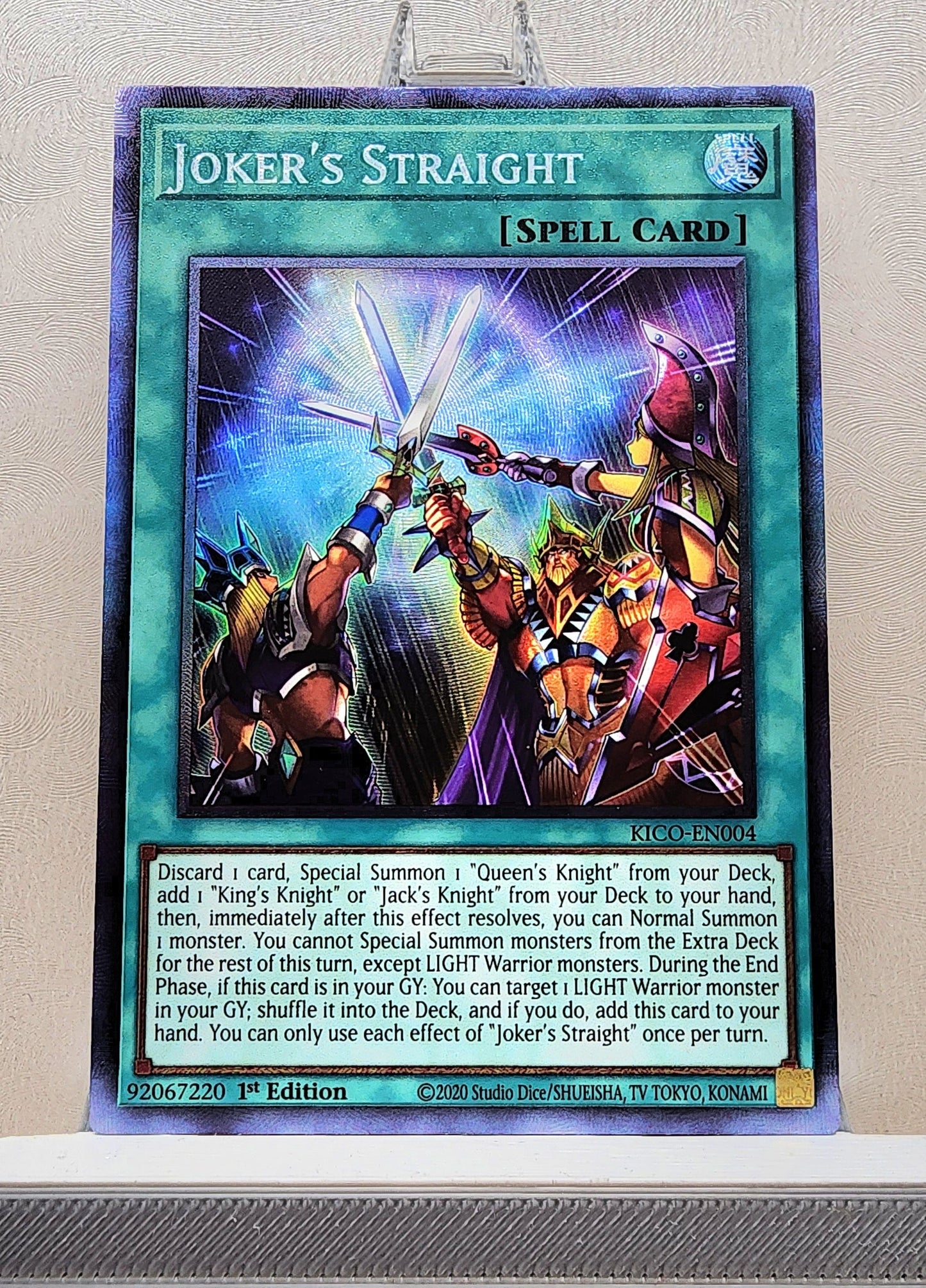 Yugioh! 1x Joker's Straight (KICO -Collectors Rare) 1st Edition