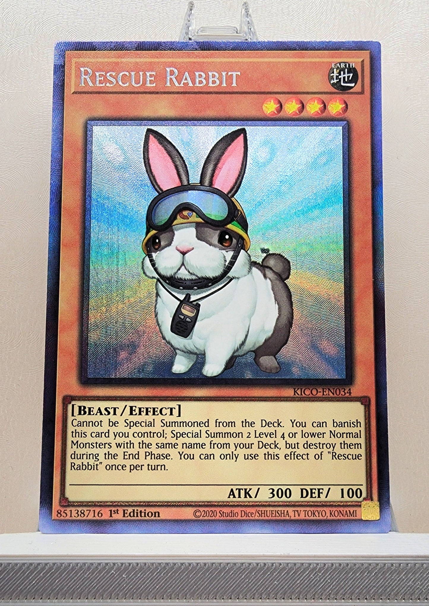 Yugioh! 1x Rescue Rabbit (KICO - Collectors Rare) 1st Edition