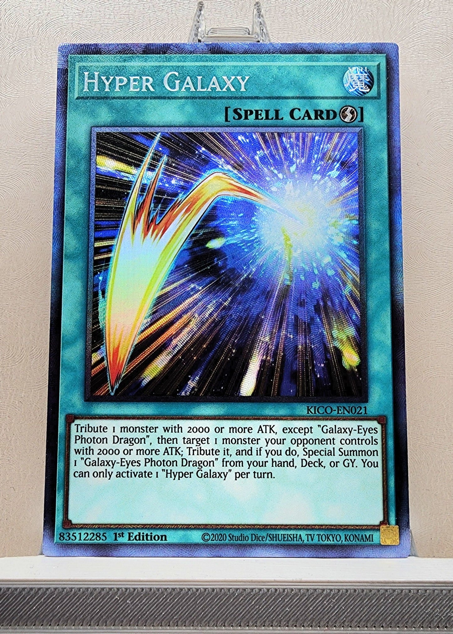 Yugioh! 1x Hyper Galaxy (KICO -Collectors Rare) 1st Edition