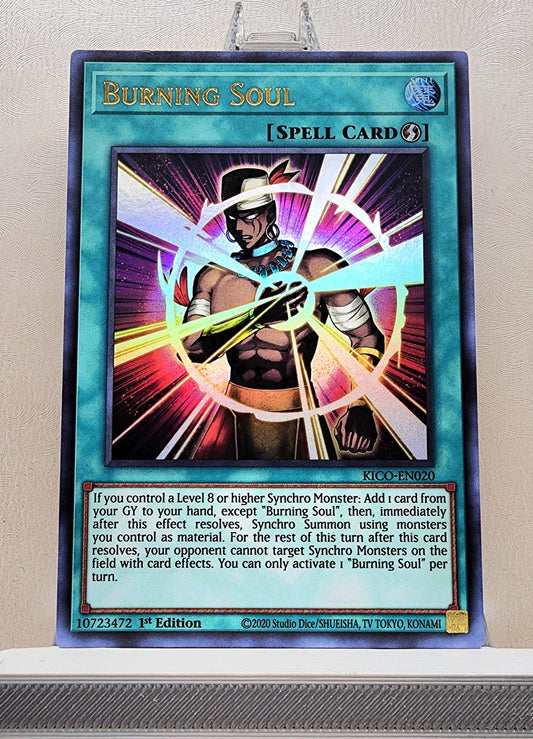 Yugioh! 1x Burning Soul (KICO - Ultra Rare) 1st Edition