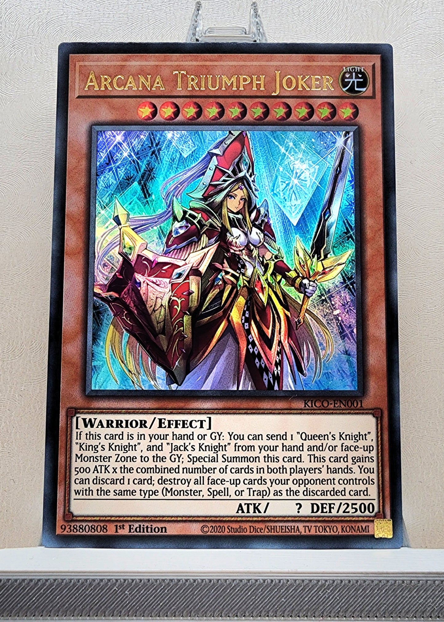 Yugioh! 1x Arcana Triumph Joker (KICO - Ultra Rare) 1st Edition