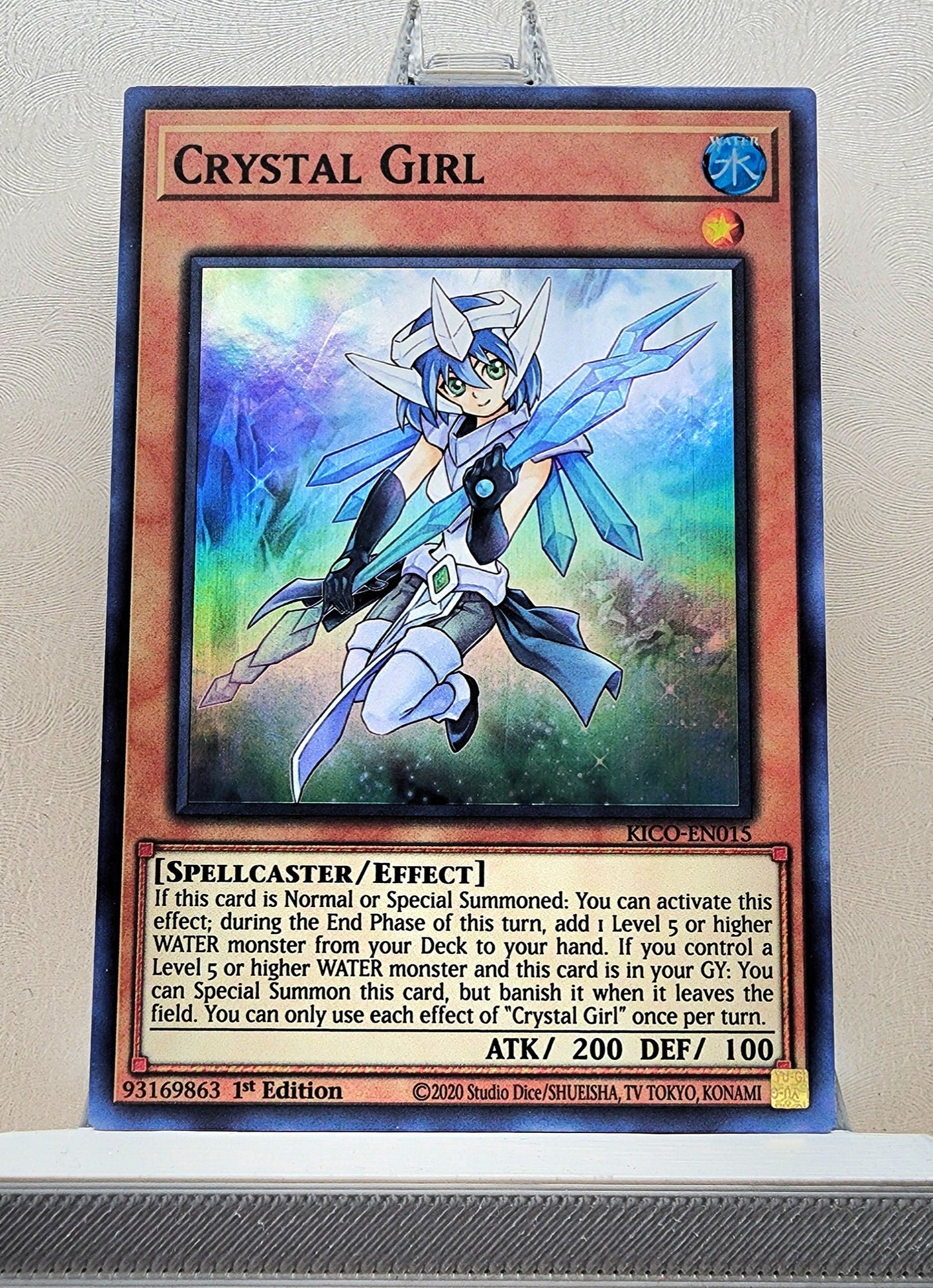 Yugioh! 1x Crystal Girl (KICO - Super Rare) 1st Edition