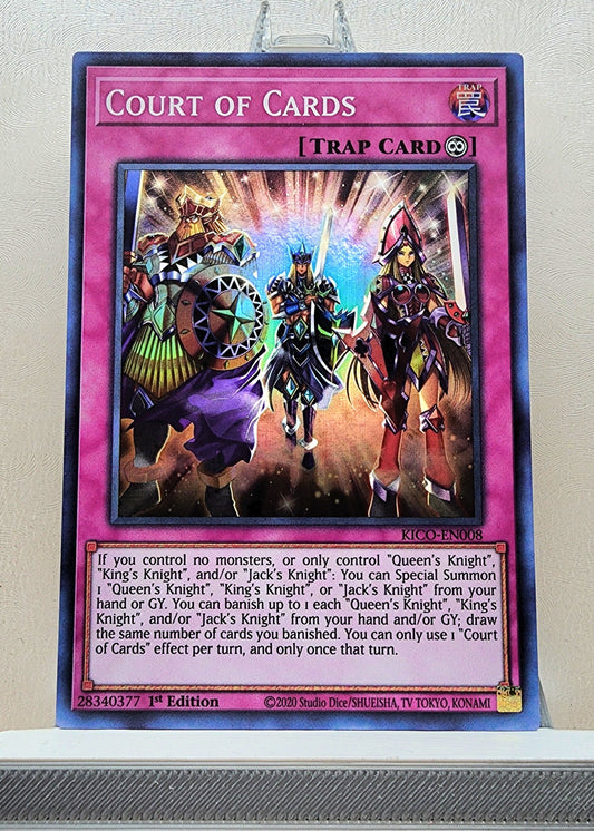 Yugioh! 1x Court of Cards (KICO - Super Rare) 1st Edition