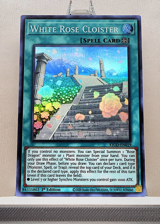 Yugioh! 1x White Rose Cloister (KICO - Super Rare) 1st Edition