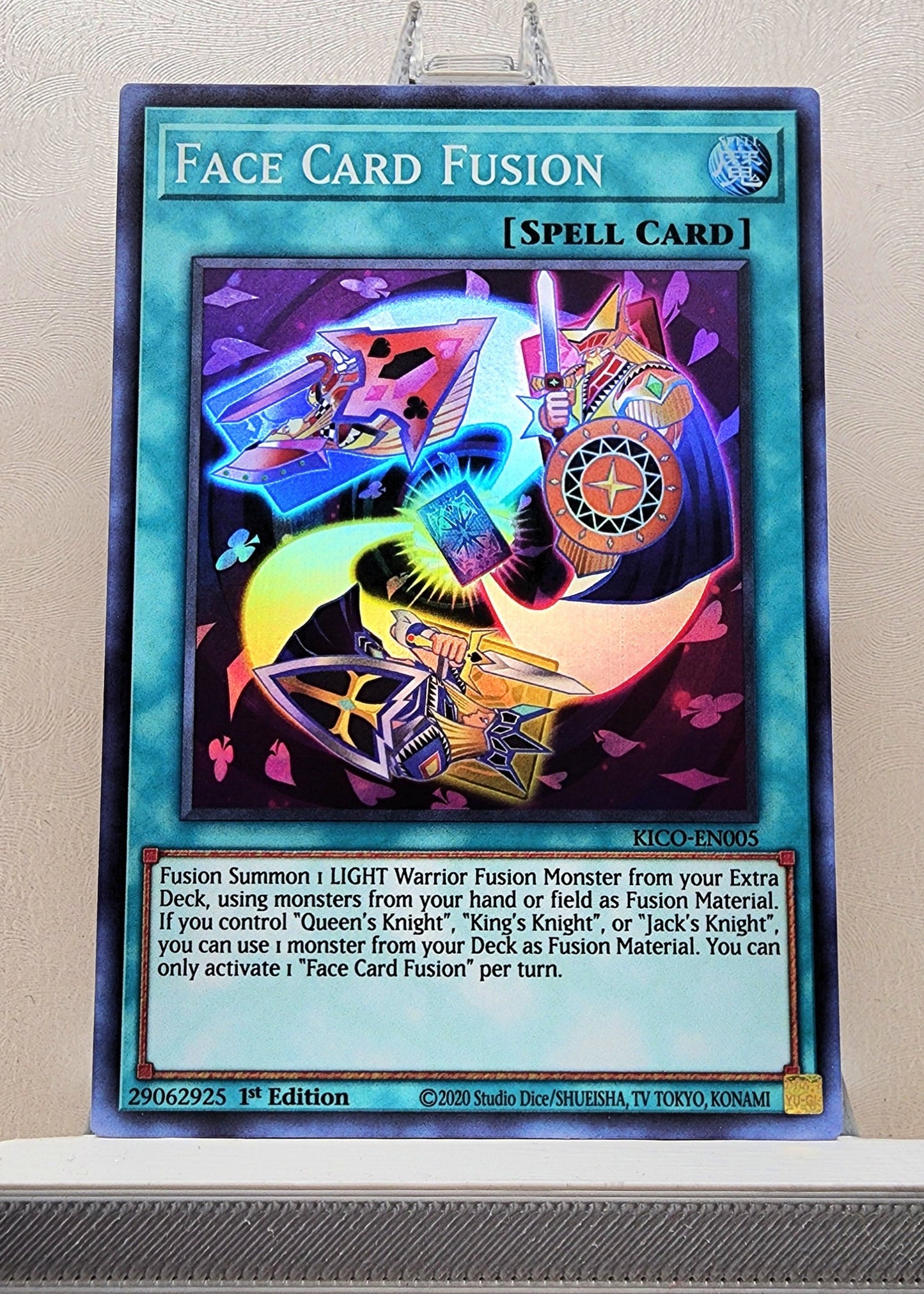 Yugioh! 1x Face Card Fusion (KICO - Super Rare) 1st Edition