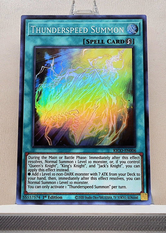 Yugioh! 1x Thunderspeed Summon (KICO - Super Rare) 1st Edition