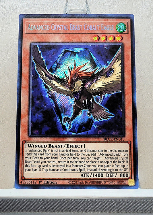 Yugioh! 1x Advanced Crystal Beast Cobalt Eagle (BLCR - Secret Rare) 1st Edition