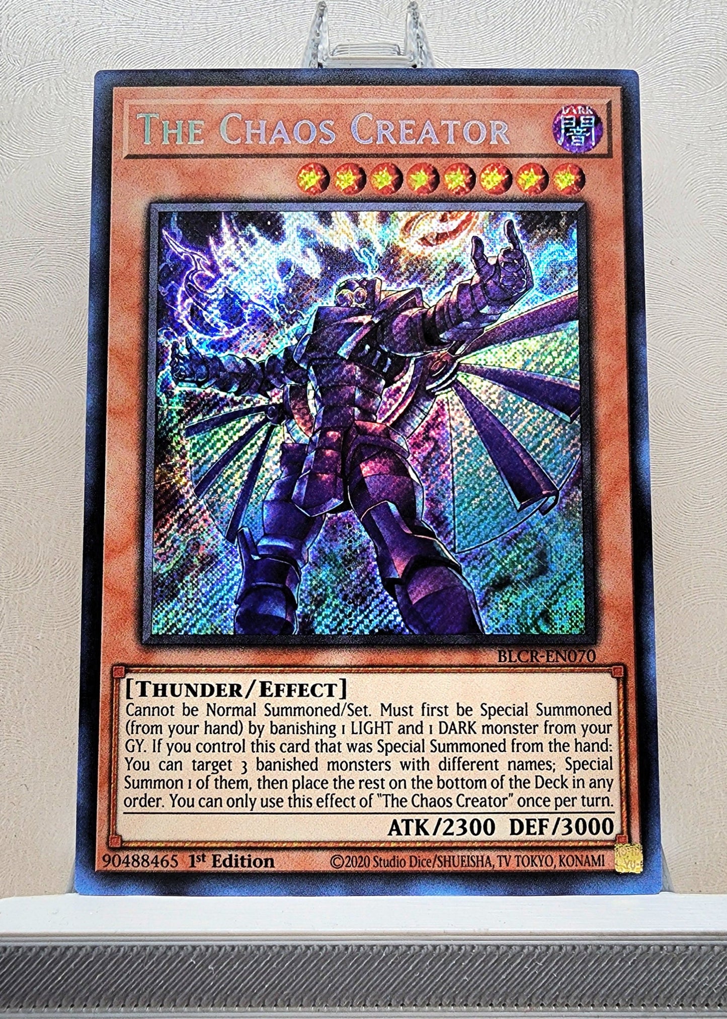 Yugioh! 1x The Chaos Creator (BLCR - Secret Rare) 1st Edition