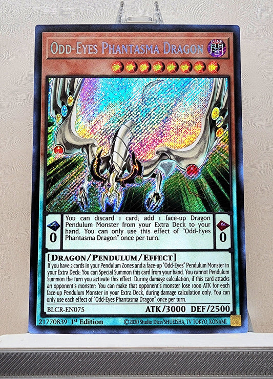 Yugioh! 1x Odd-Eyes Phantasma Dragon (BLCR - Secret Rare) 1st Edition