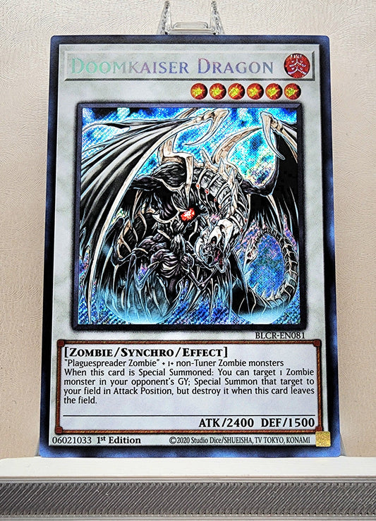 Yugioh! 1x Doomkaiser Dragon (BLCR - Secret Rare) 1st Edition