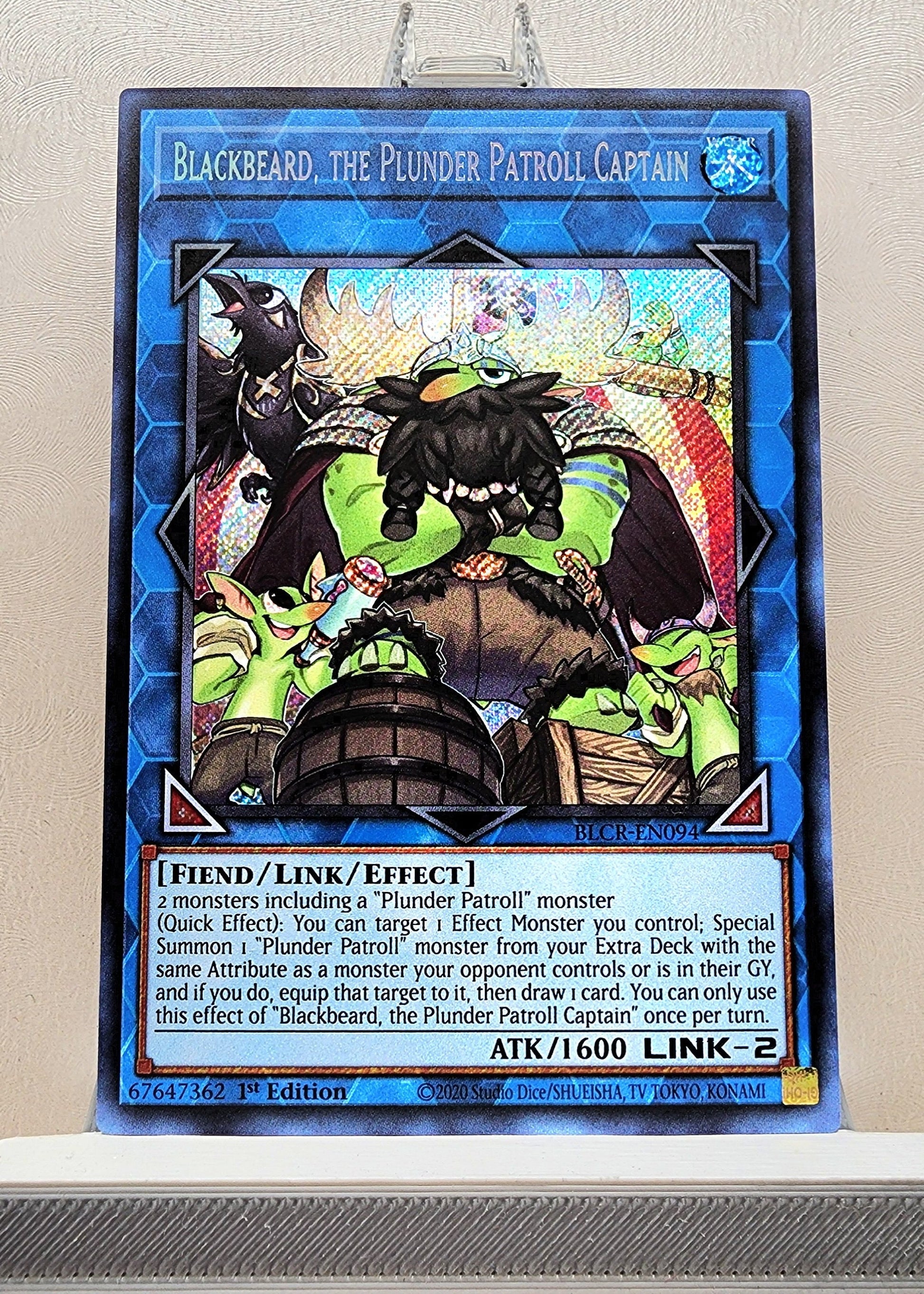 Yugioh! 1x Blackbeard, the Plunder Patroll Captain (BLCR - Secret Rare KAWAIII SUSHI Yugioh! 1x Blackbeard, the Plunder Patroll Captain (BLCR - Secret Rare KAWAIII SUSHI