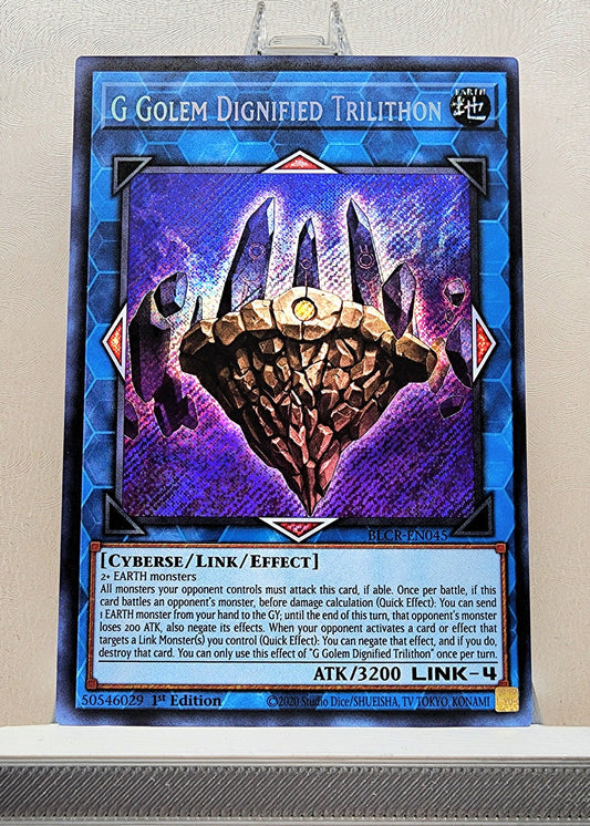 Yugioh! 1x G Golem Dignified Trilithon (BLCR - Secret Rare) 1st Edition