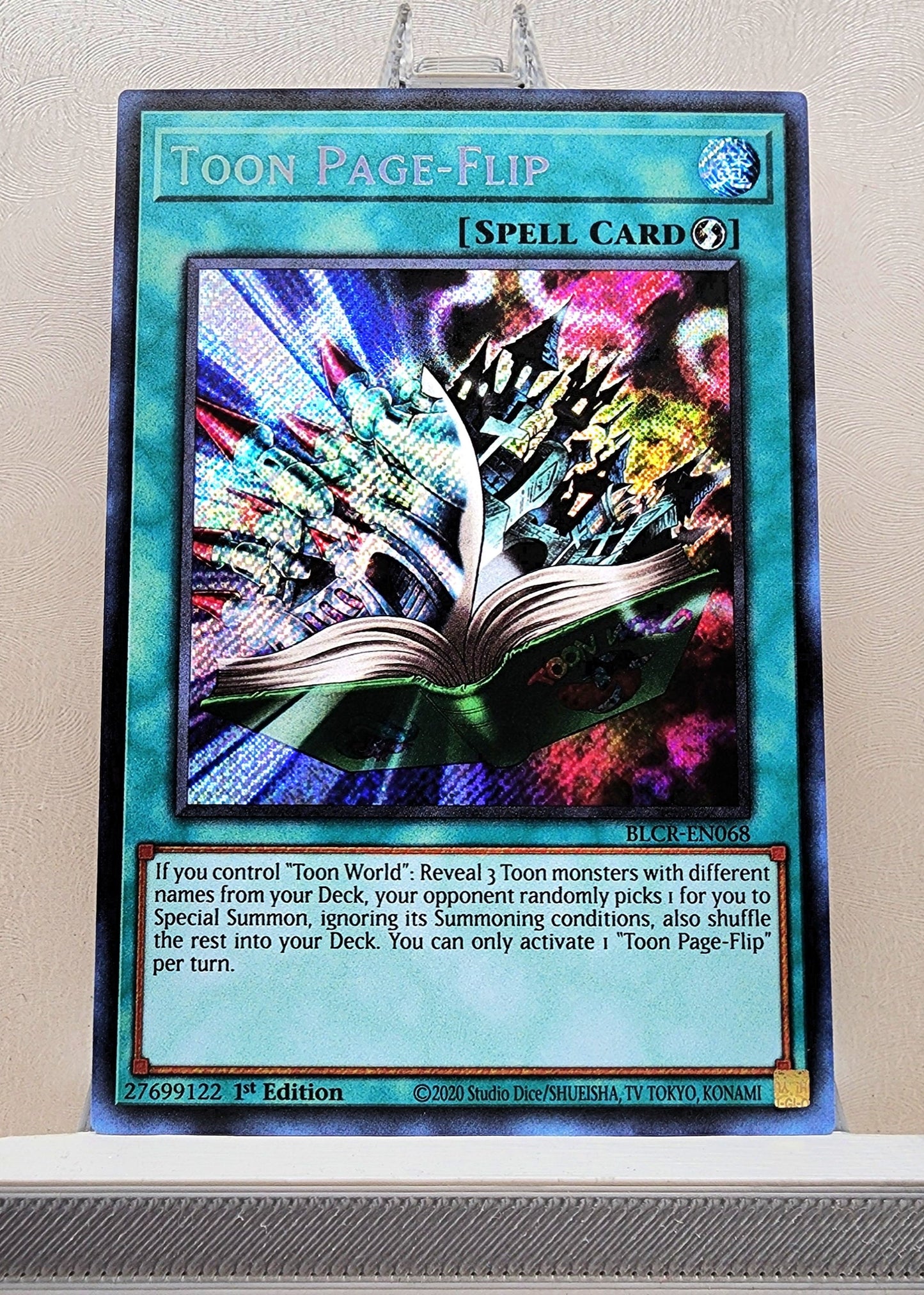 Yugioh! 1x Toon Page Flip (BLCR - Secret Rare) 1st Edition