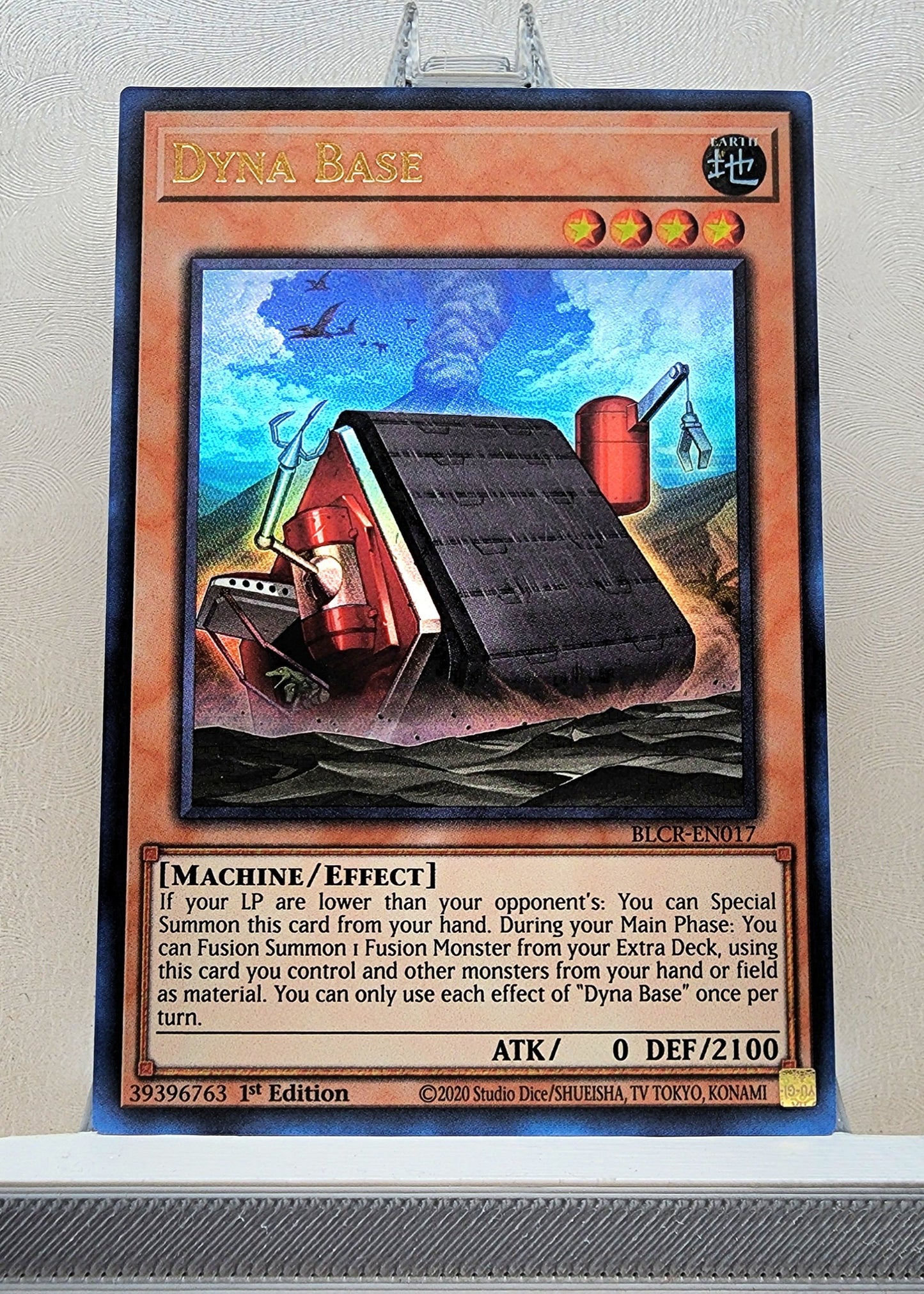 Yugioh! 1x Dyna Base (BLCR - Ultra Rare) 1st Edition