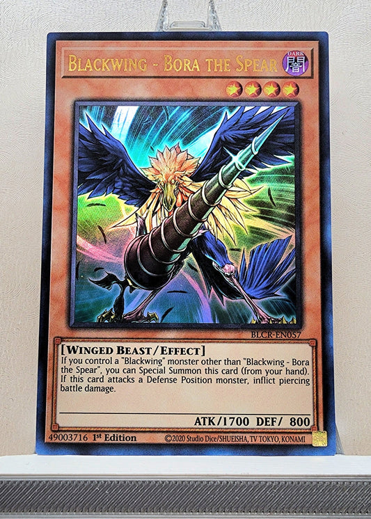 Yugioh! 1x Blackwing - Bora the Spear (BLCR - Ultra Rare) 1st Edition