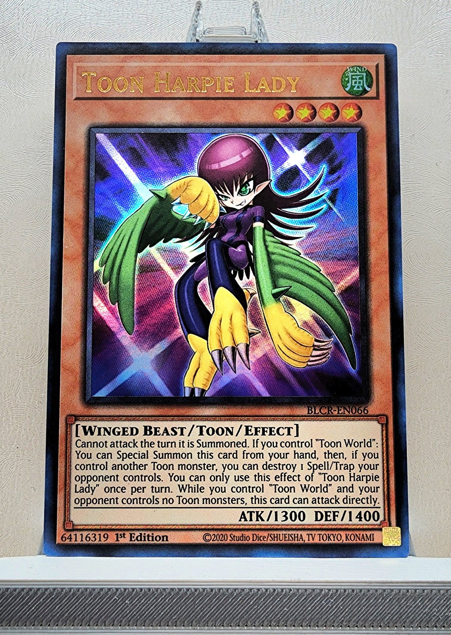 Yugioh! 1x Toon Harpie Lady (BLCR - Ultra Rare) 1st Edition