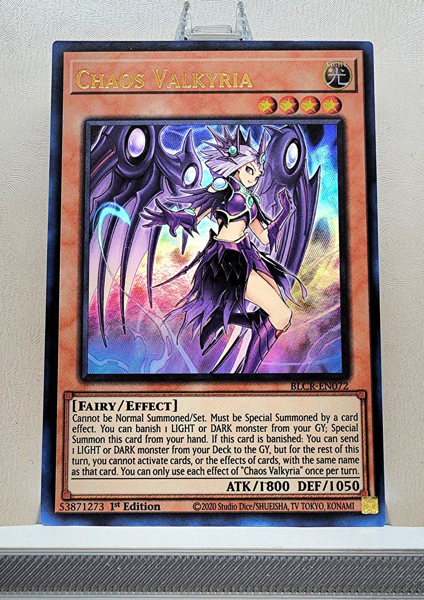 Yugioh! 1x Chaos Valkyria (BLCR - Ultra Rare) 1st Edition