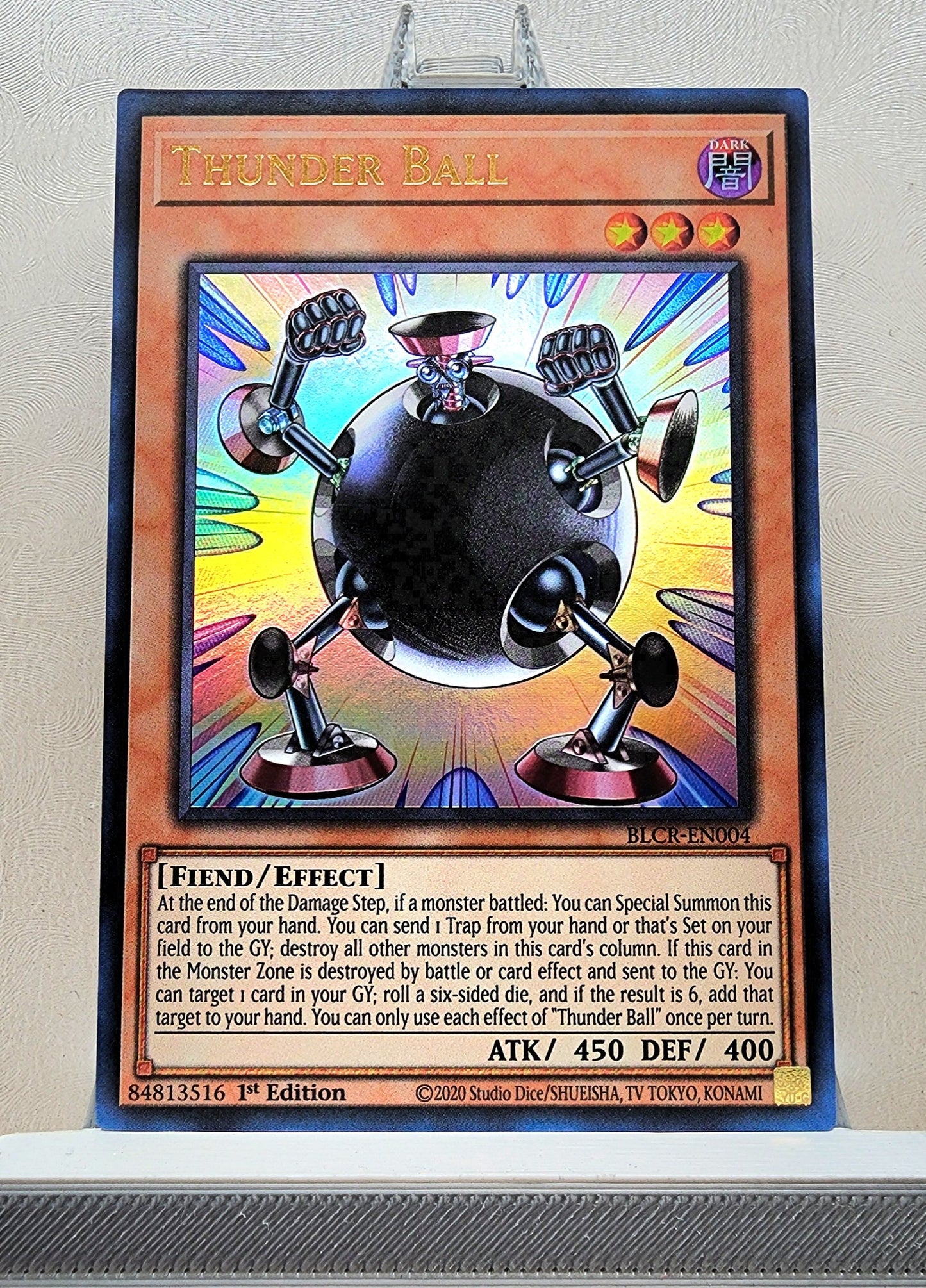 Yugioh! 1x Thunder Ball (BLCR - Ultra Rare) 1st Edition