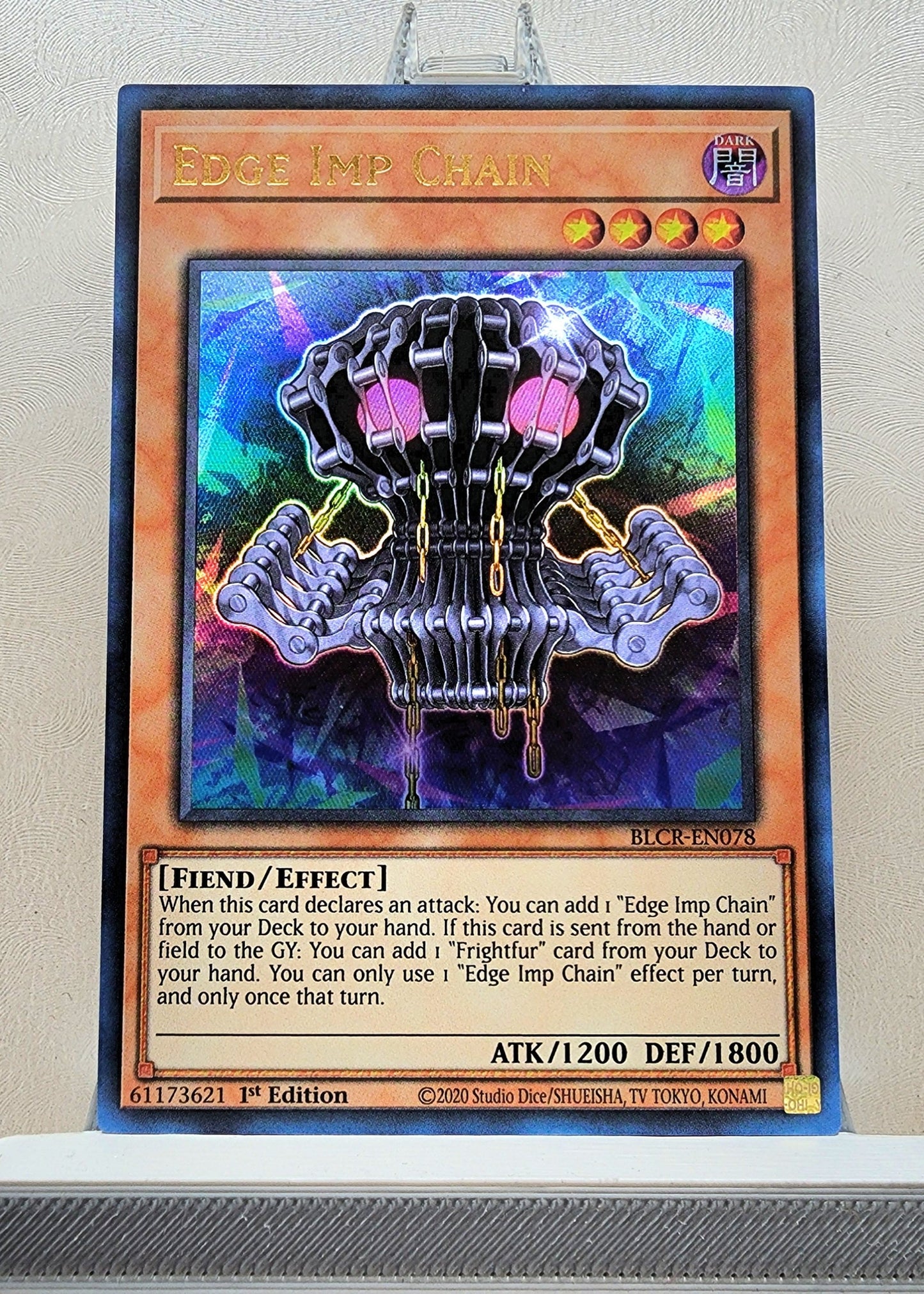 Yugioh! 1x Edge Imp Chain (BLCR - Ultra Rare) 1st Edition