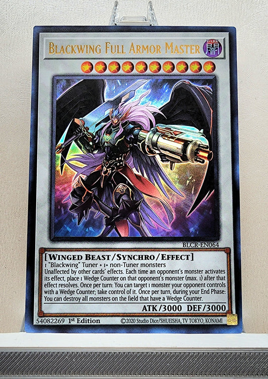 Yugioh! 1x Blackwing Full Armor Master (BLCR - Ultra Rare) 1st Edition