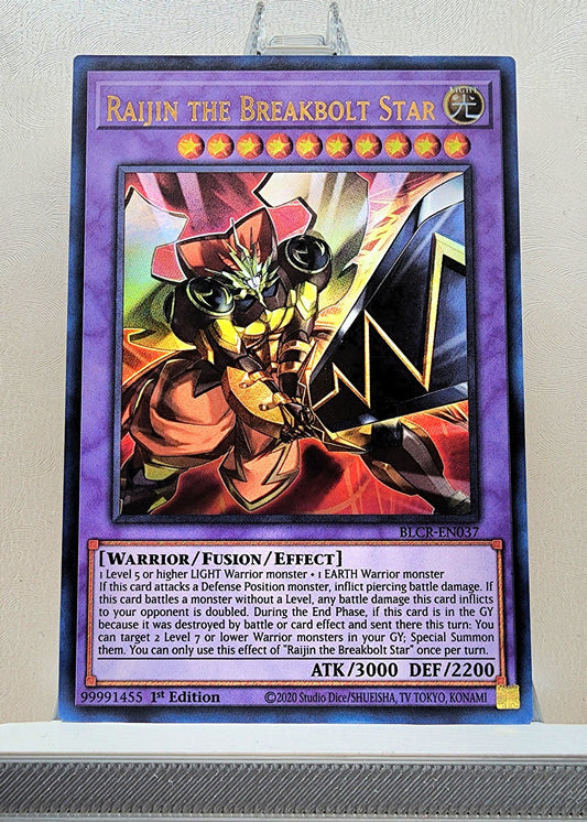 Yugioh! 1x Raijin the Breakbolt Star (BLCR - Ultra Rare) 1st Edition