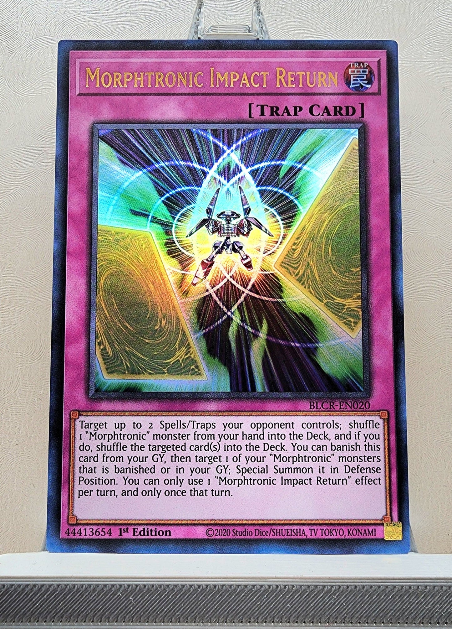 Yugioh! 1x Morphtronic Impact Return (BLCR - Ultra Rare) 1st Edition