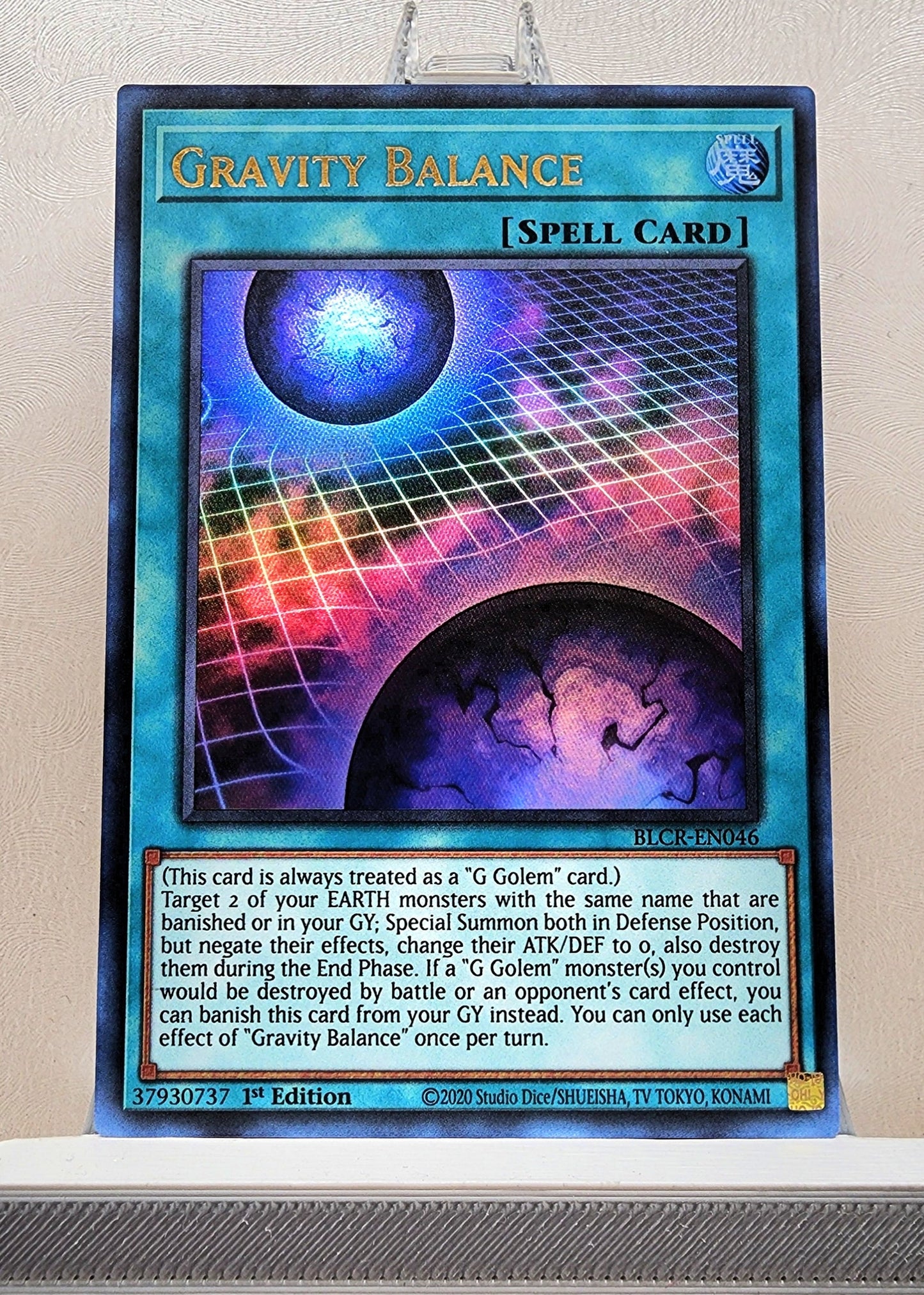 Yugioh! 1x Gravity Balance (BLCR - Ultra Rare) 1st Edition