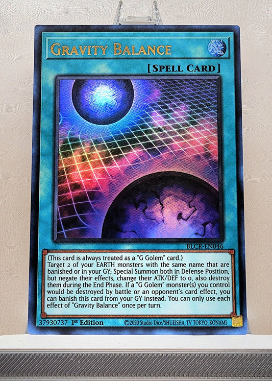 Yugioh! 1x Gravity Balance (BLCR - Ultra Rare) 1st Edition