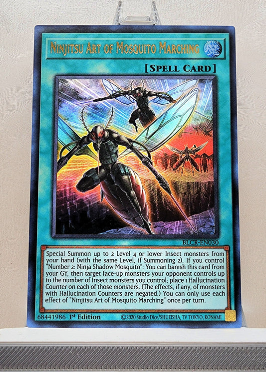 Yugioh! 1x Ninjitsu Art of Mosquito Marching (BLCR - Ultra Rare) 1st Edition