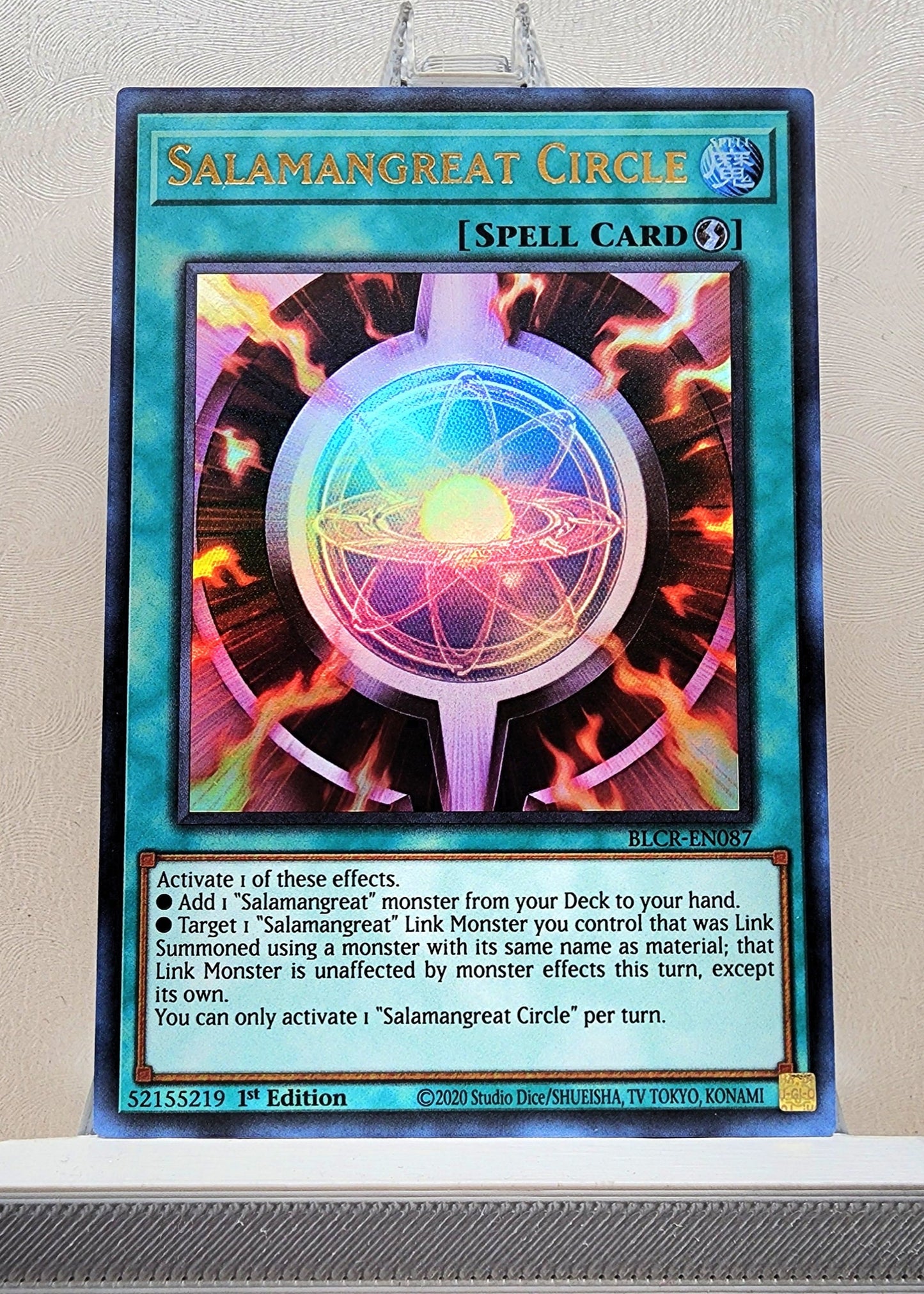 Yugioh! 1x Salamangreat Circle (BLCR - Ultra Rare) 1st Edition