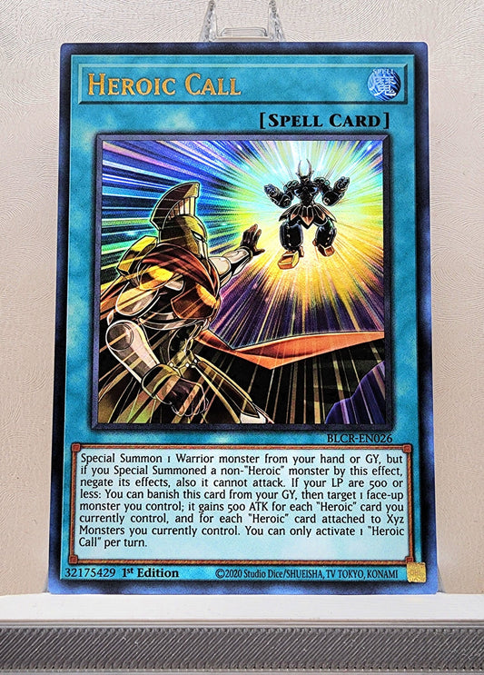 Yugioh! 1x Heroic Call (BLCR - Ultra Rare) 1st Edition