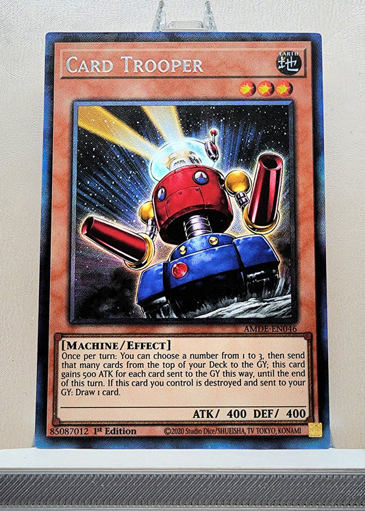 card trooper collector rare YUGIOH COLLECTOR'S RARE AMDE-EN046 Card Trooper 1st Edition NM