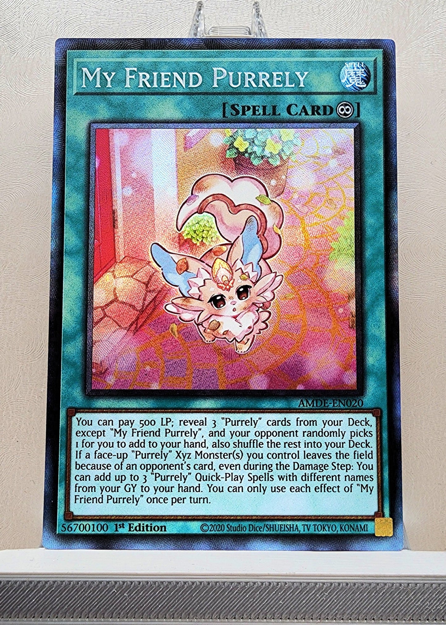 Yugioh! 1x My Friend Purrely (AMDE - Collectors Rare) 1st Edition