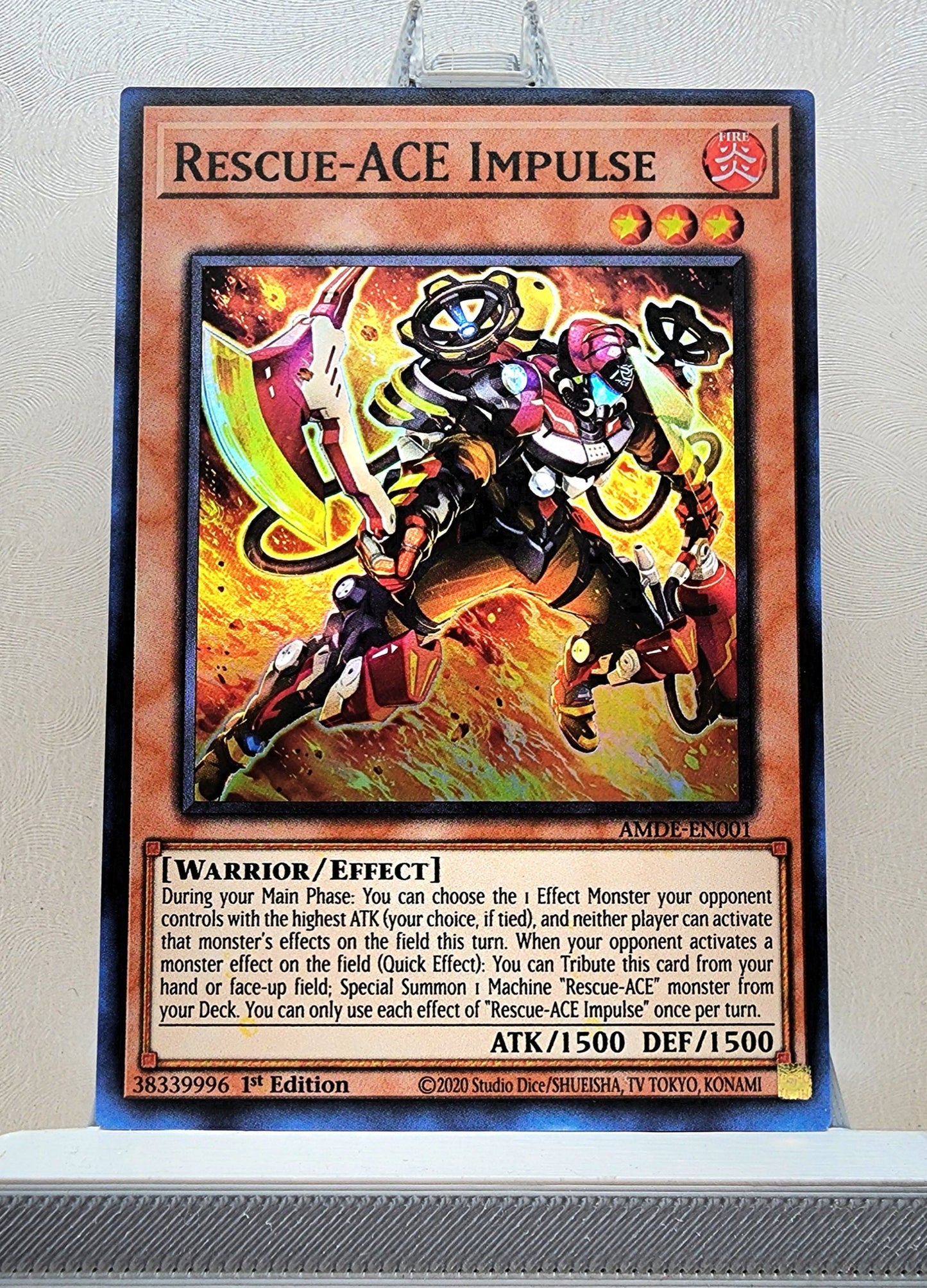 Yugioh! 1x Rescue-ACE Impulse (AMDE - Super Rare) 1st Edition