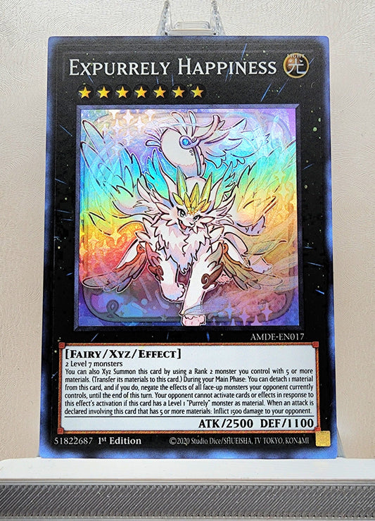 Yugioh! 1x Expurrely Happiness (AMDE - Super Rare) 1st Edition