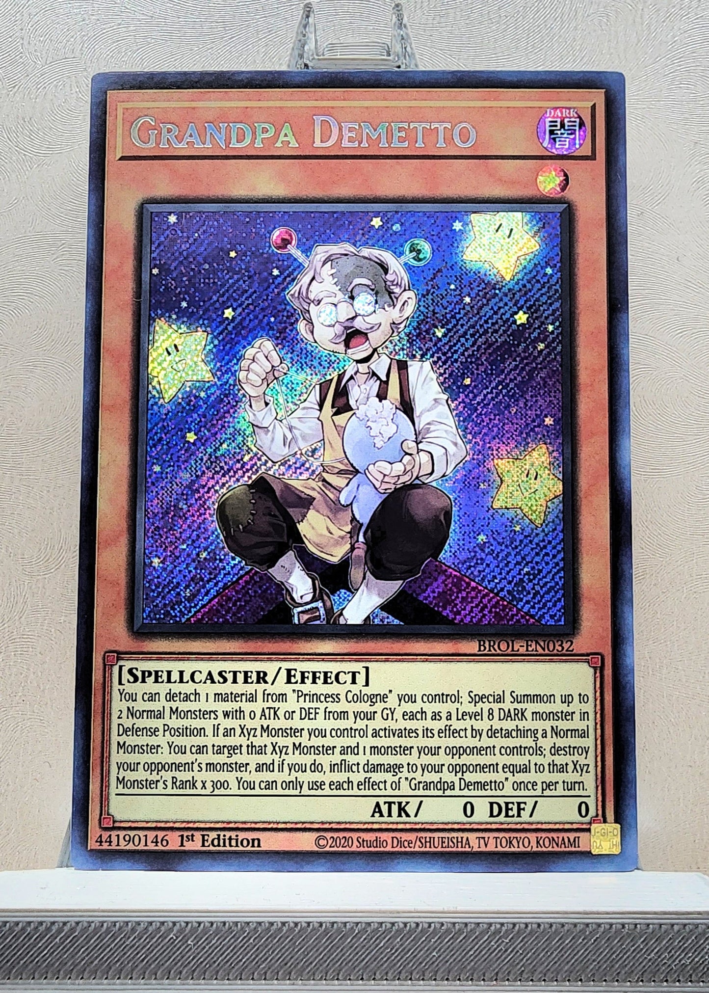 Yugioh! 1x Grandpa Demetto (BROL - Secret Rare) 1st Edition