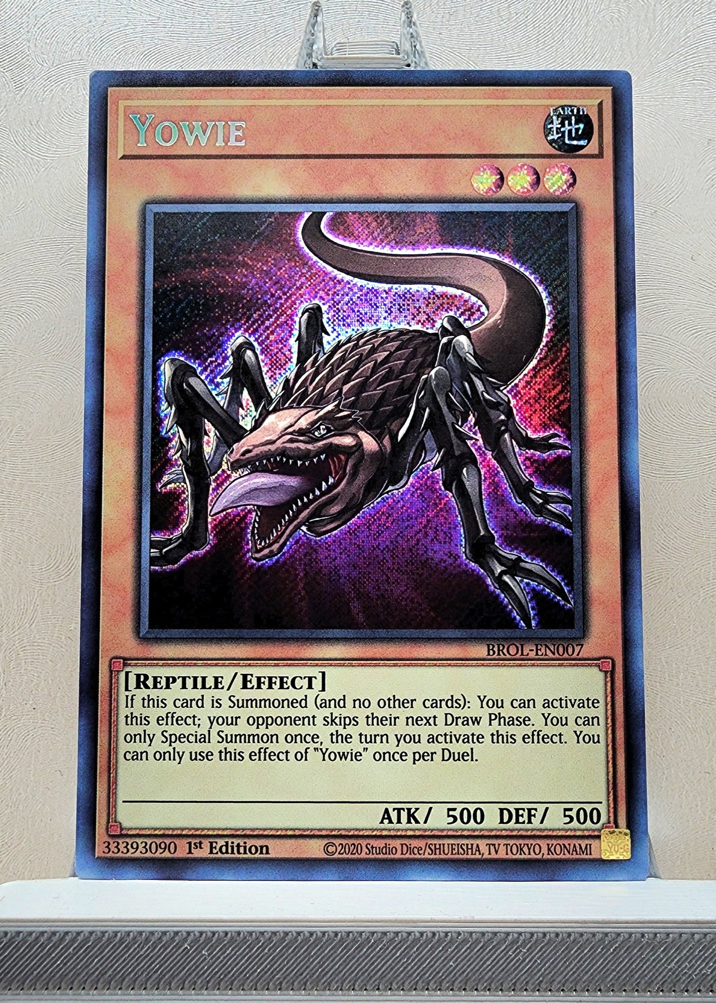 Yugioh! 1x Yowie (BROL - Secret Rare) 1st Edition