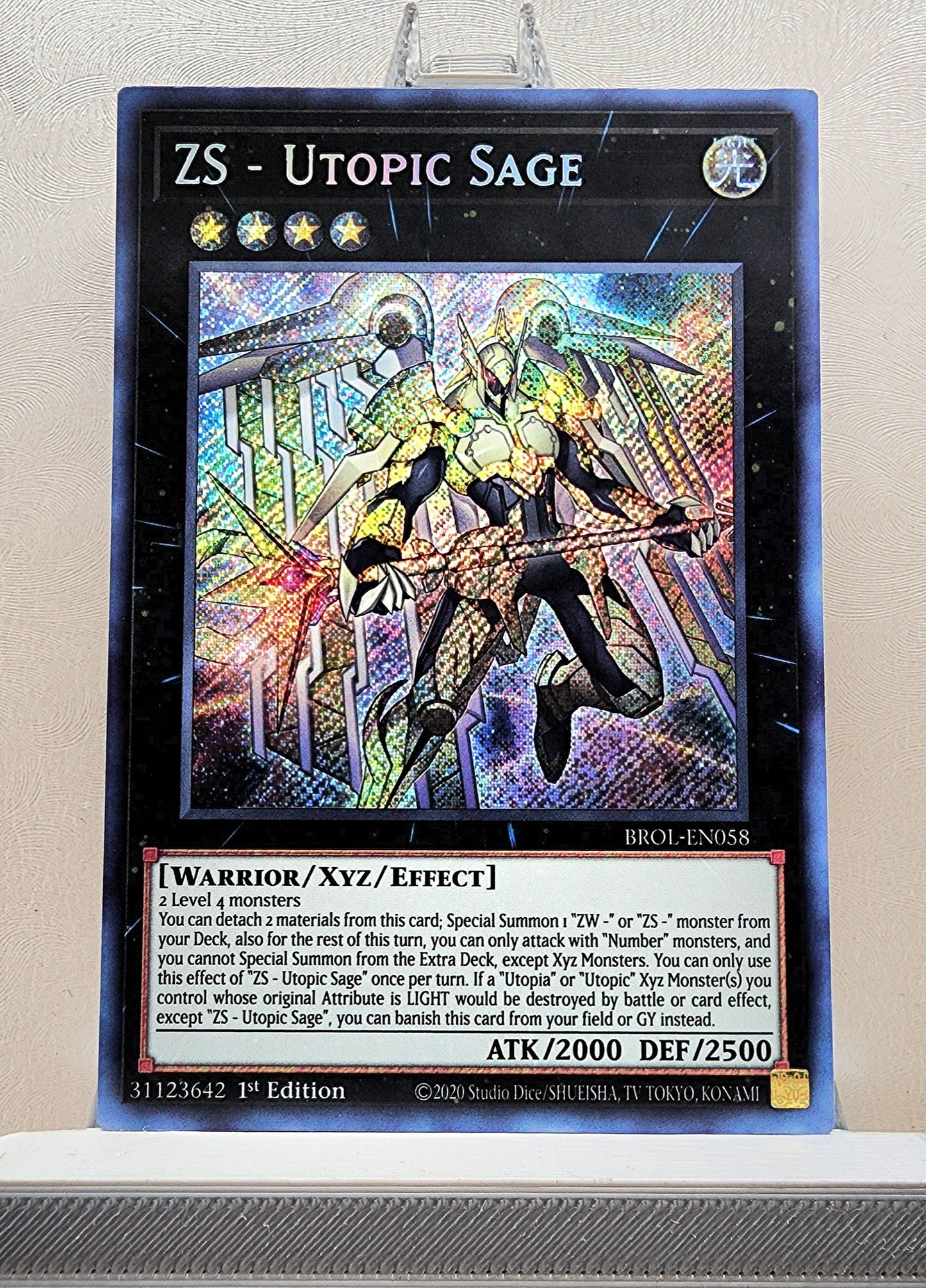 Yugioh! 1x ZS - Utopic Sage (BROL - Secret Rare) 1st Edition