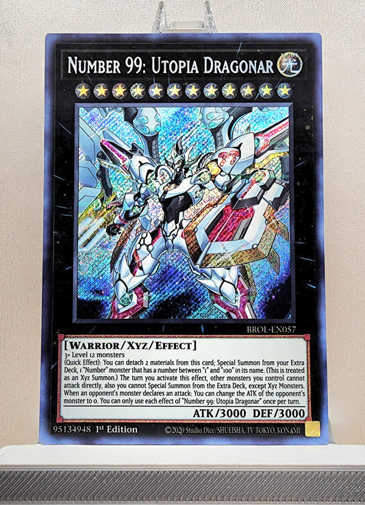 Yugioh! 1x Number 99: Utopia Dragonar (BROL - Secret Rare) 1st Edition