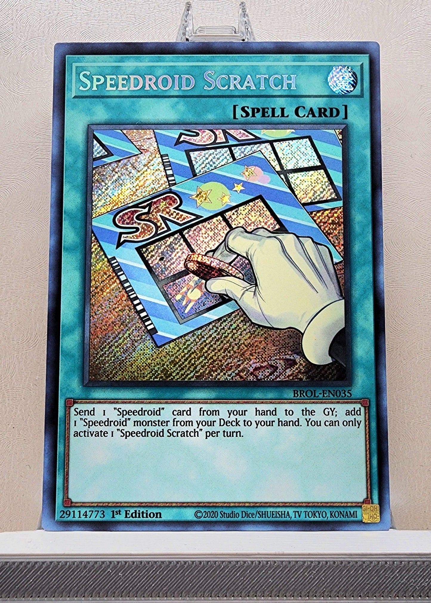 Yugioh! 1x Speedroid Scratch (BROL - Secret Rare) 1st Edition