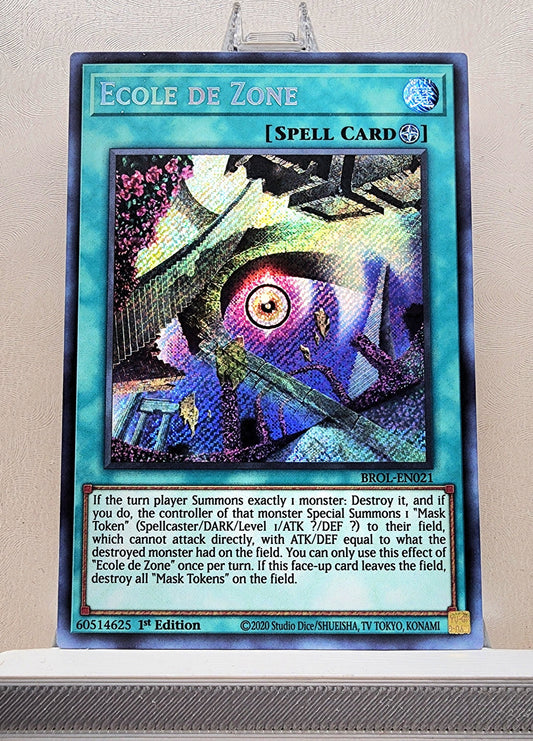 Yugioh! 1x Ecole de Zone (BROL - Secret Rare) 1st Edition