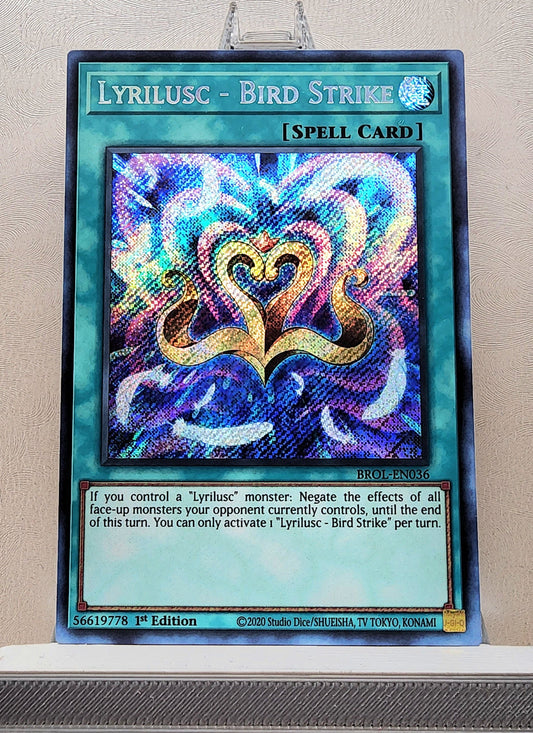 Yugioh! 1x Lyrilusc - Bird Strike (BROL - Secret Rare) 1st Edition