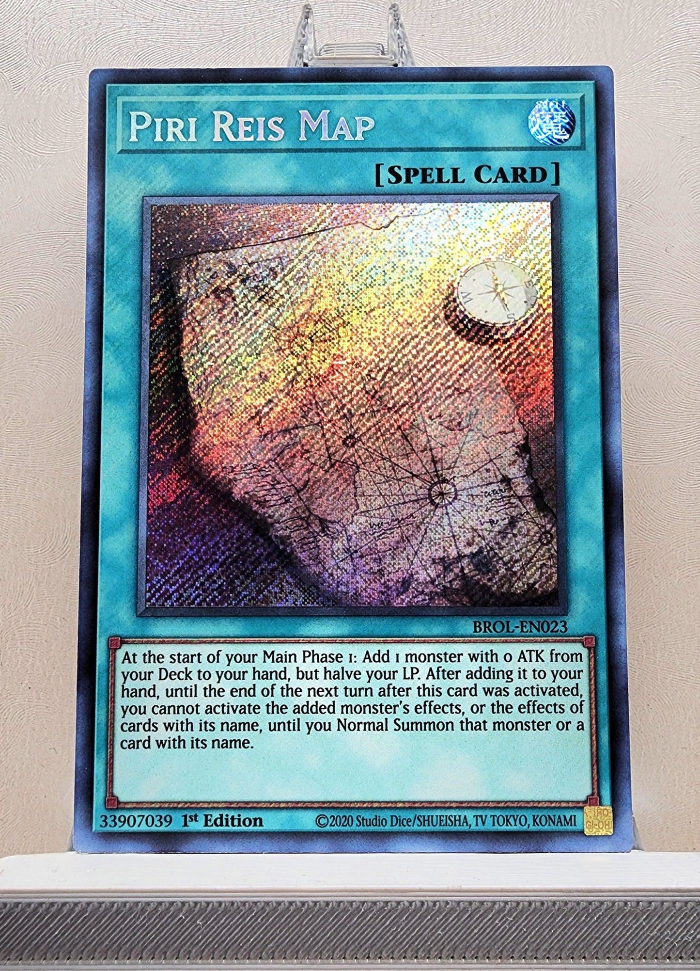 Yugioh! 1x Piri Reis Map (BROL - Secret Rare) 1st Edition