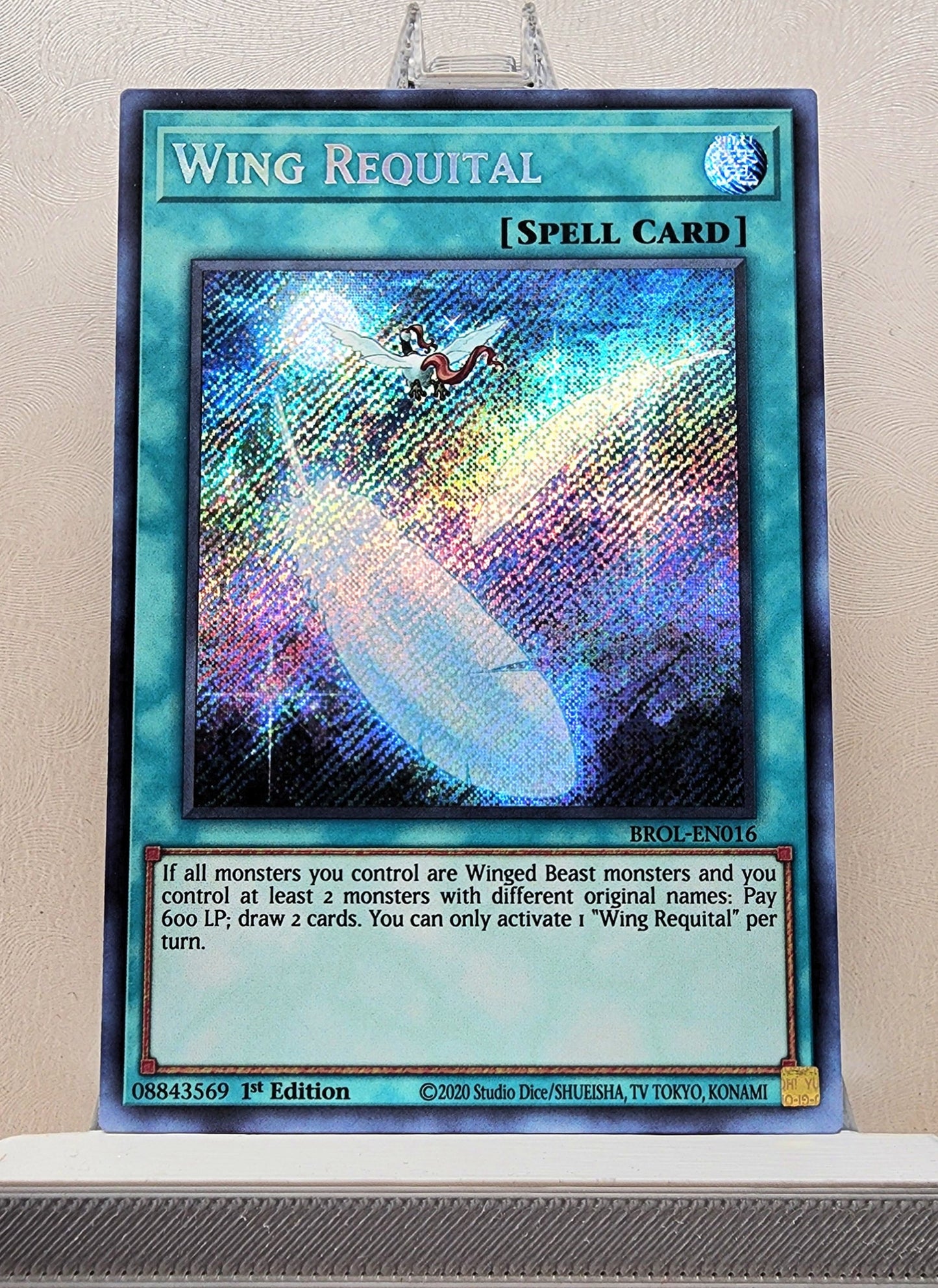 Yugioh! 1x Wing Requital (BROL - Secret Rare) 1st Edition