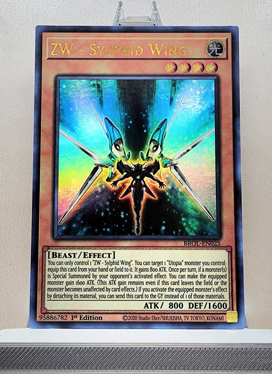 Yugioh! 1x ZW - Sylphid Wing (BROL - Ultra Rare) 1st Edition