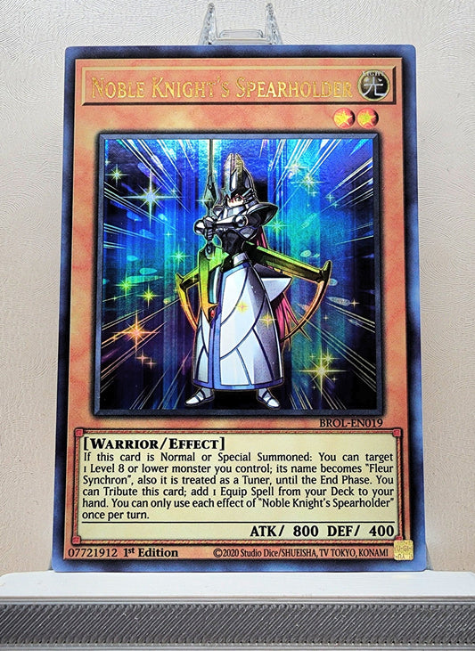 Yugioh! 1x Noble Knight's Spearholder (BROL - Ultra Rare) 1st Edition